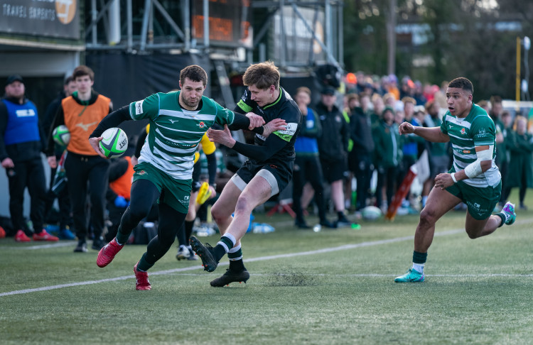 Ealing Trailfinders' Jonah Holmes (credit: Ealing Trailfinders Rugby Club).