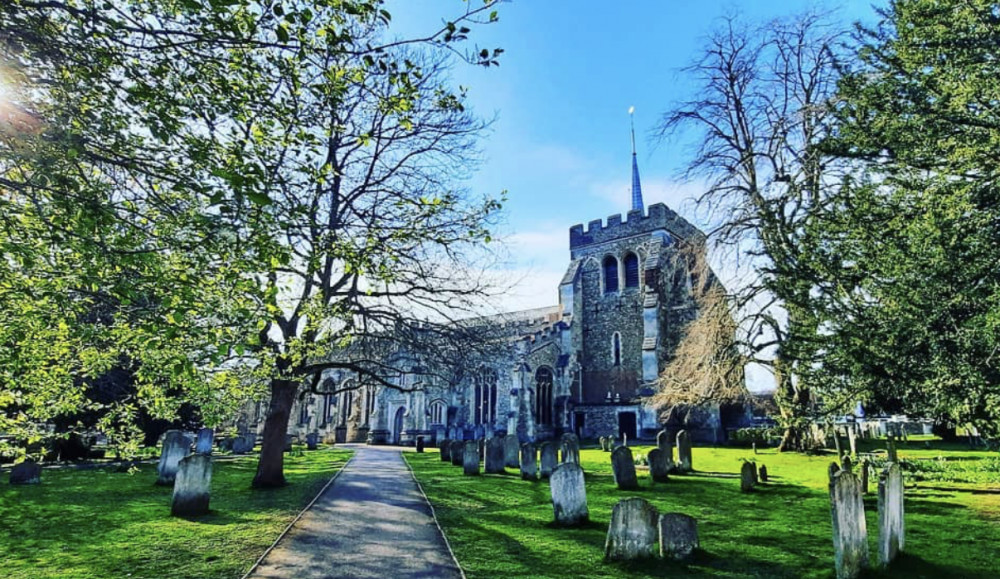 What's On in Hitchin this Easter weekend: Easter services at St Mary's. PICTURE CREDIT: Danny Pearson Instagram 