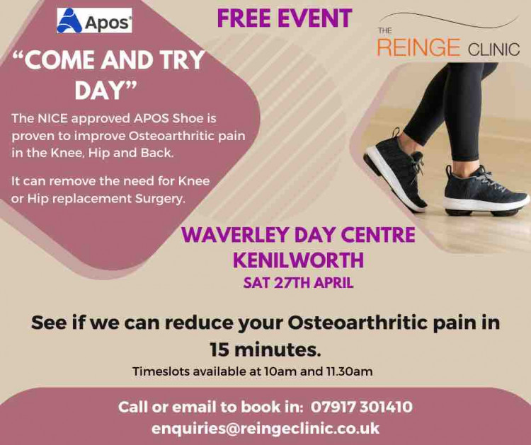 APOS Shoes for Osteoarthritis "Come and Try" Event