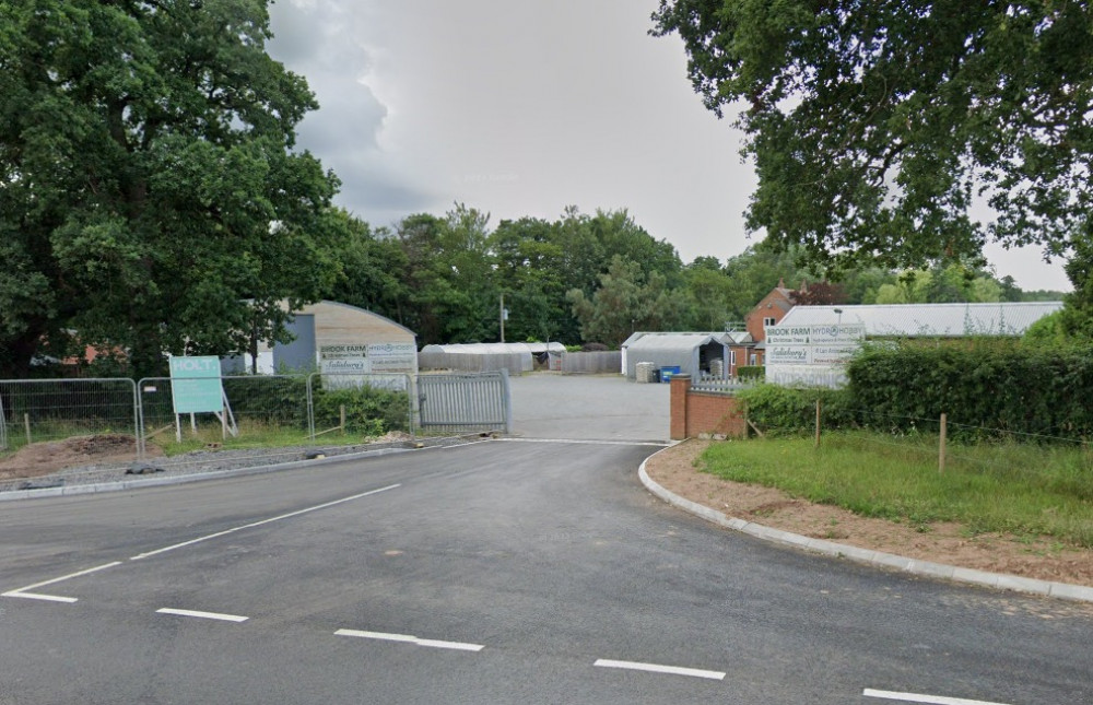 Holt Commercial is currently marketing the development at Brook Farm of Stoneleigh Road (image via Google Maps)