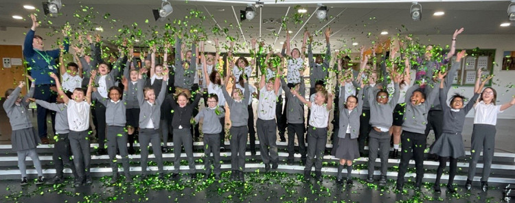 Year Five at Tilbury's Gateway Primary Free School celebrate their success