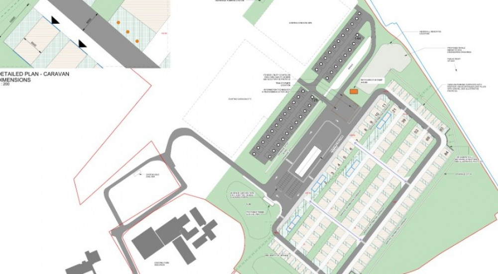 Plans For Expanded Hinkley Point C Campsite At Quantock Lakes In Nether Stowey. CREDIT: NNB Generation Company (HPC) Ltd.