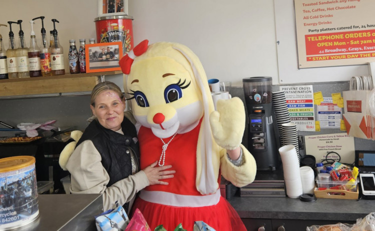 Wendy and the Easter Bunny.