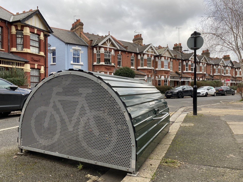 Ealing Council says it is on its way to installing 150 bike hangars within the borough by 2026 (credit: Ealing Council). 