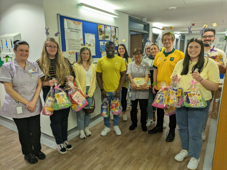 Admiral staff with Marie Curie nurses 