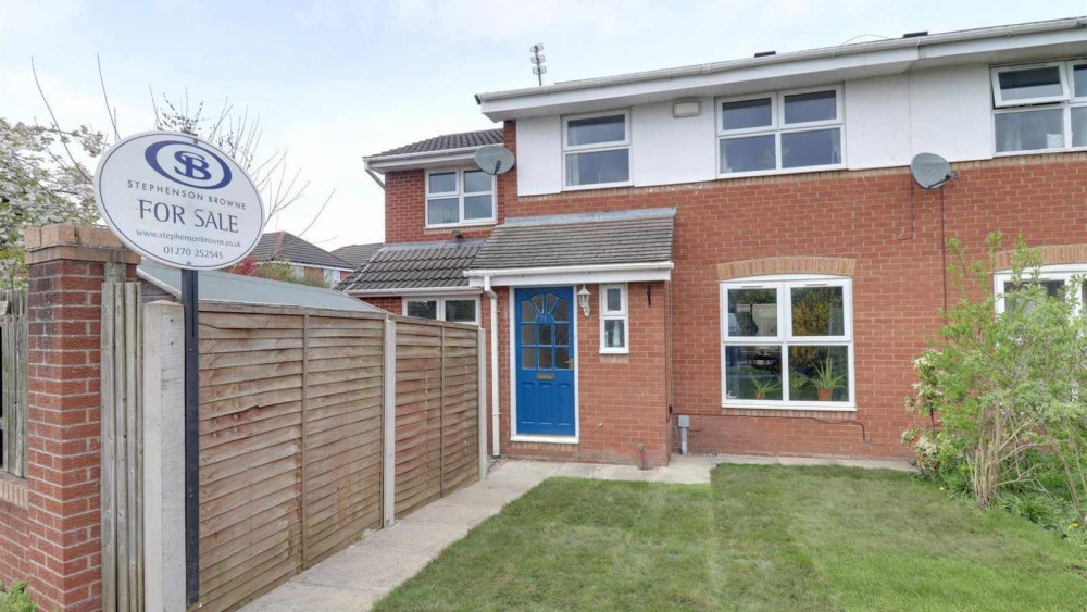 The four-bedroom semi-detached extended home on Parkers Road, Leighton (Nub News).