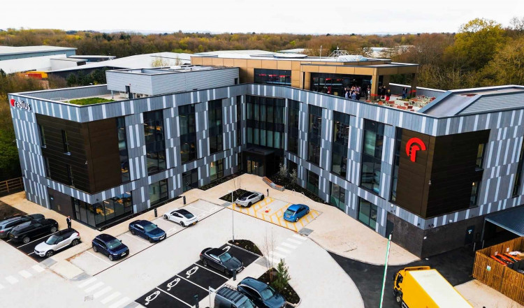 Radius' Arden Square development, Crewe Business Park, was officially opened by Martin Johnson CBE on Thursday 4 April (Nub News).