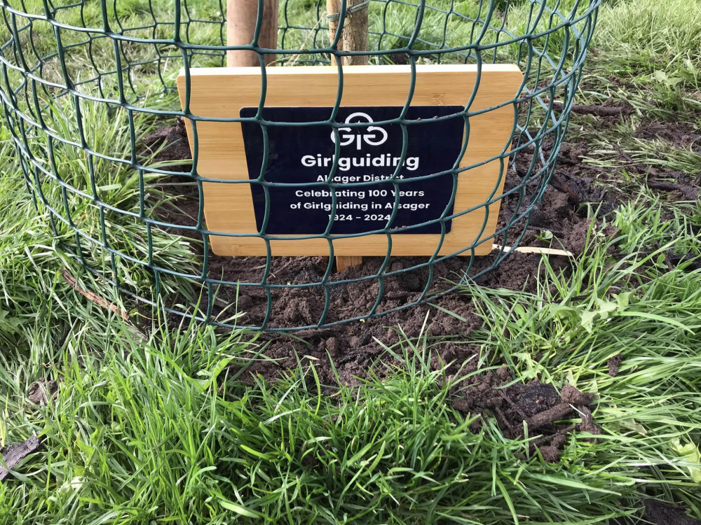 A new tree has been planted to celebrate 100 years of Girlguiding Alsager. (Photo:  Girlguiding Alsager)