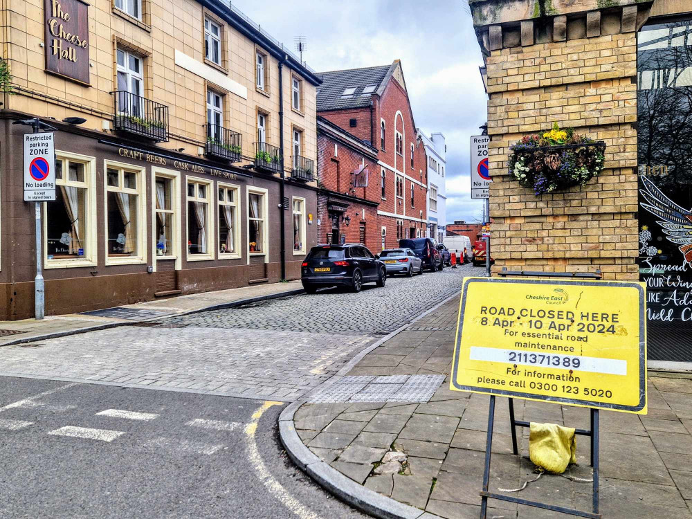 Heath Street and Hill Street closed to motorists on Monday 8 April and will now remain so until midnight on Saturday 13 April (Ryan Parker).