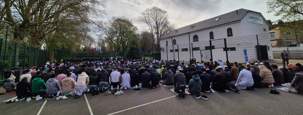 Prayers in Grays Town Park. 