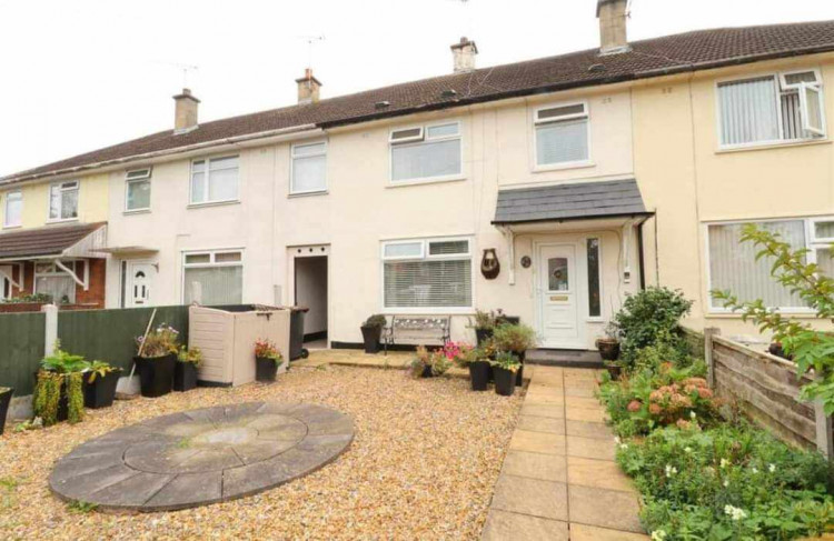 The three-bedroom home on Sorbus Drive, Crewe (Nub News).