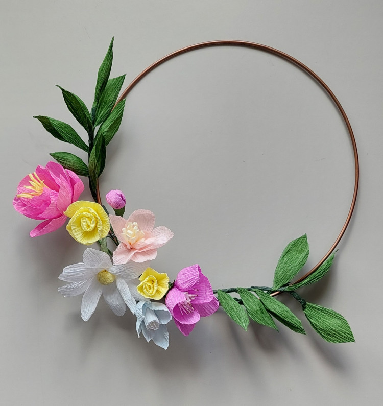 Paper Flower Hoops