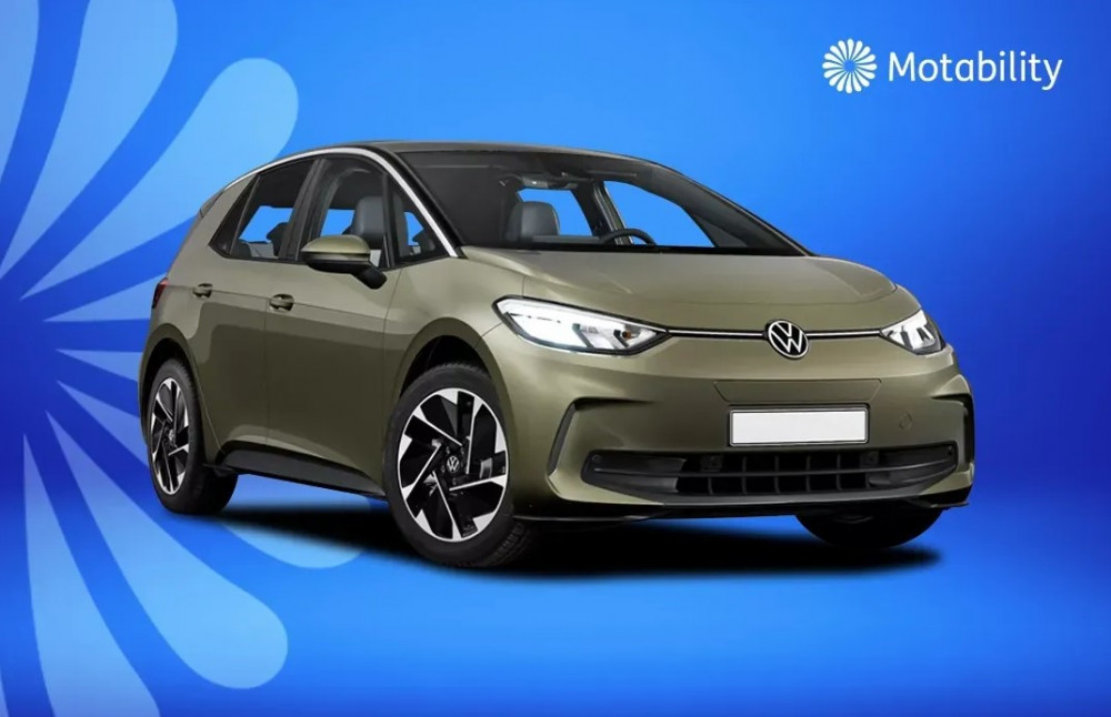 The Volkswagen ID.3 is currently available with £0 advance payment and you could still receive £750 towards your new Motability car. (Image: Swansway)