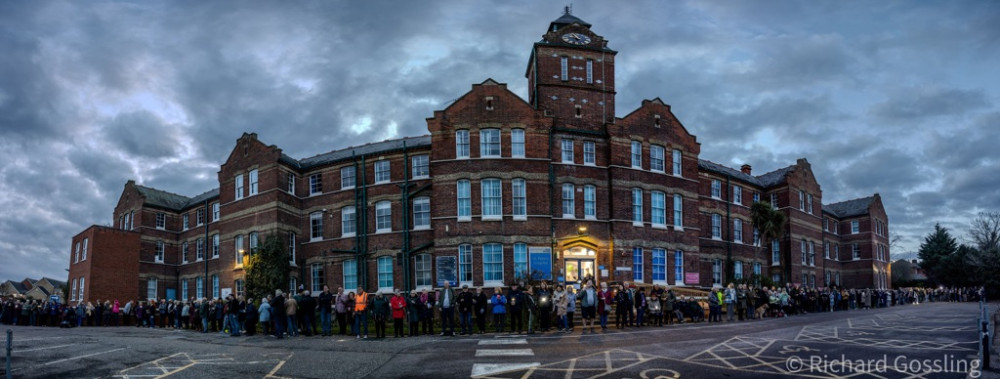 A peaceful protest held outside of St Peter's last month. (Photo: Richard Gossling)