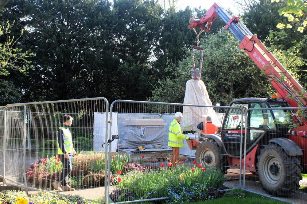 The statue will be officially unveiled on 21 April 2024. Image credit: Martin Brookes.