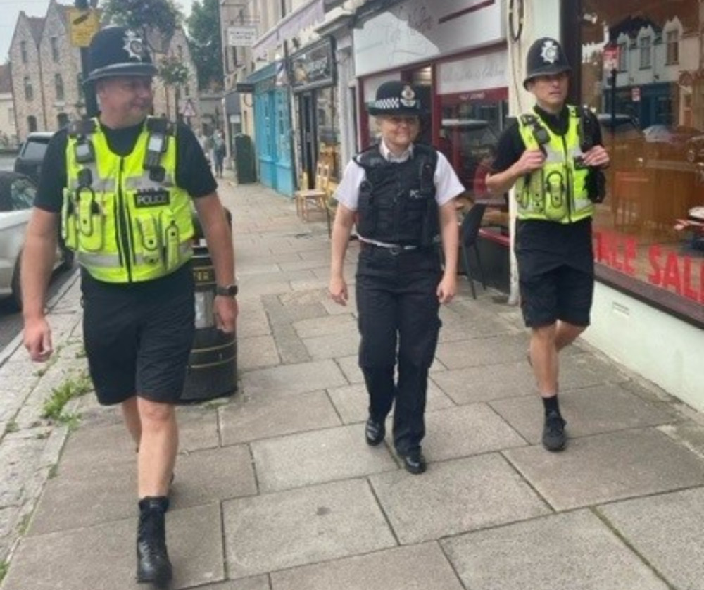 Police on patrol in Wells (File photo) 