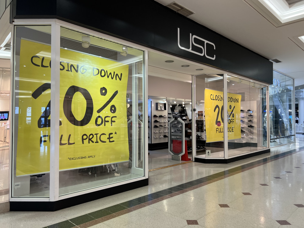 USC, inside The Potteries Centre, has launched a closing down sale (Nub News).