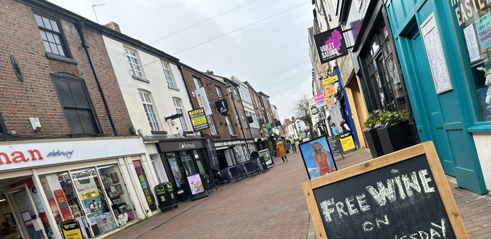 From working in sales for a housebuilder to a pawnbroker - there is a large variety of jobs to apply for. Pictured is Chestergate in Macclesfield. (Image - Macclesfield Nub News) 