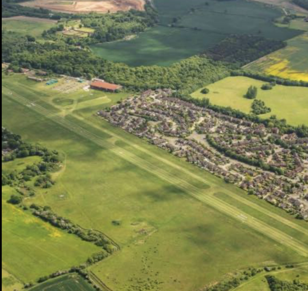 Around 760 new homes are to be built at the site of a key World War Two decoy aviation factory in Hertfordshire. CREDIT: Panshanger Aerodrome Facebook page
