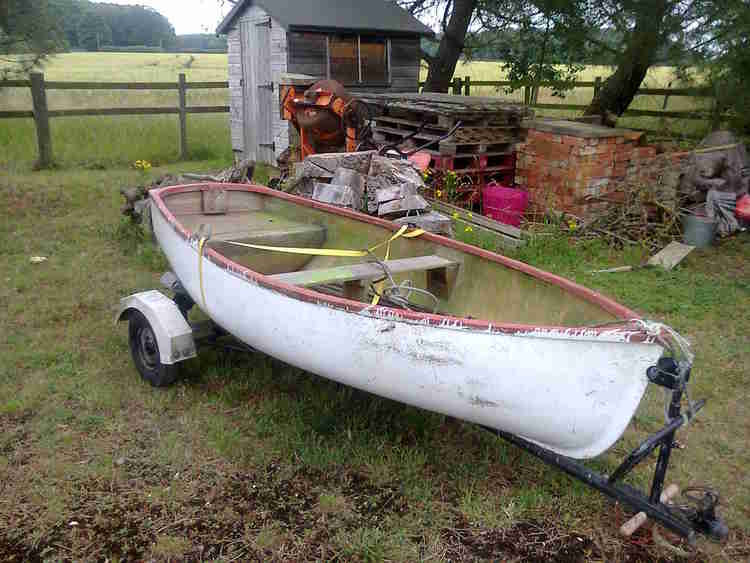 Oakham Angling Society's new rowing boat courtesy of Ian Wood