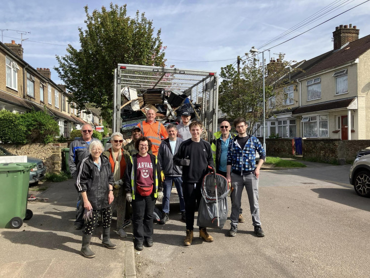 The volunteers in Grays. 