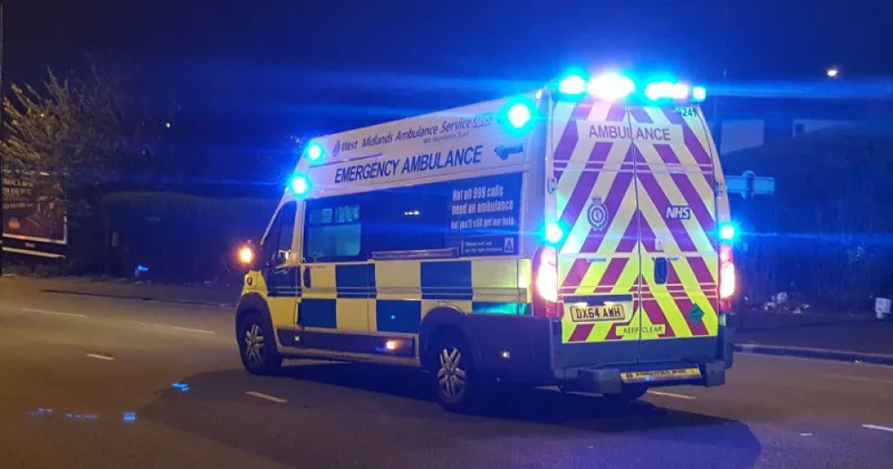 Two men in their 20s suffered stab wounds and were taken to hospital for treatment (West Midlands Ambulance Service).