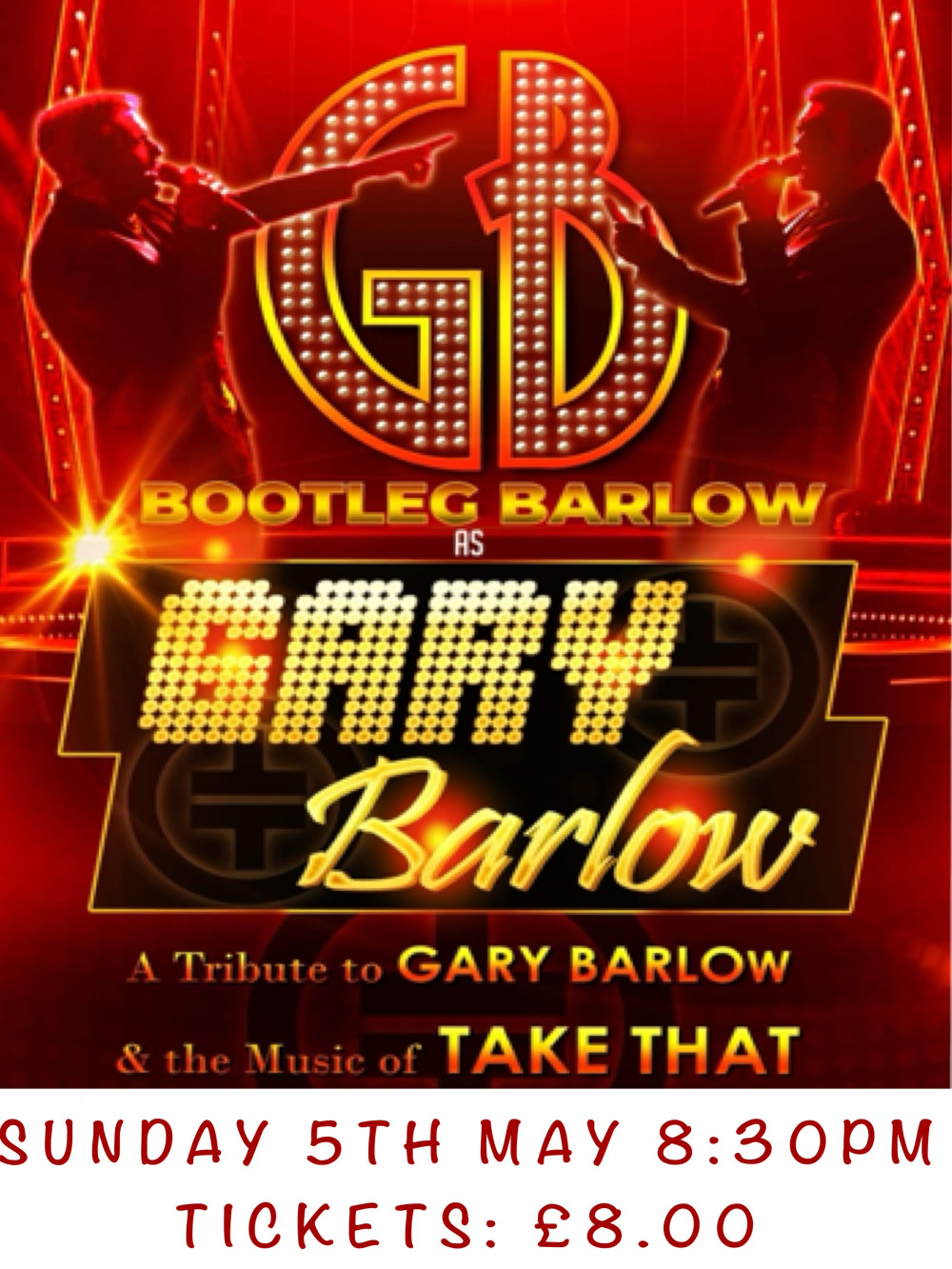 Gary Barlow Tribute at The Central Bar and Venue, Ibstock, near Coalville