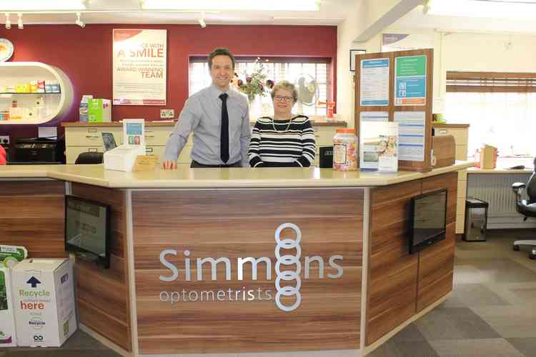 Simmonds optometrists received a £40,100 grant