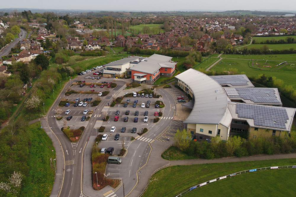 The roof of the Frome Medical Centre building (photo credit Creative Solutions)