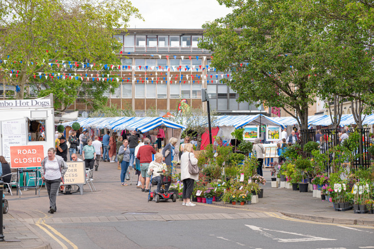 The cost of a stall at Warwick's weekly market was increased last year (image by Ellen Manning)
