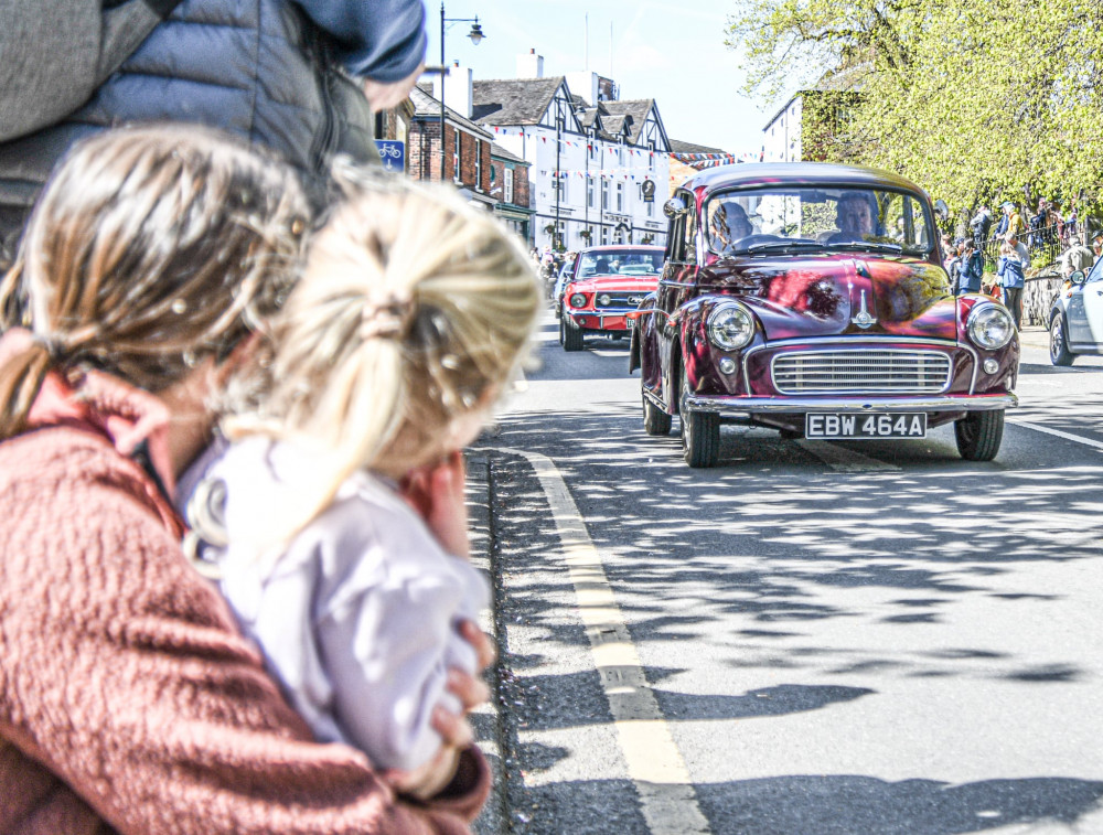 Vehicles parade through the streets of Sandbach during Sandbach Transport Festival's annual parade yesterday (Sunday). (Photo: Kevin Dowey)