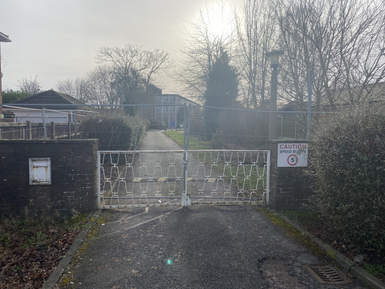 The Rouncil Lane site is currently surrounded by fencing (image by James Smith)