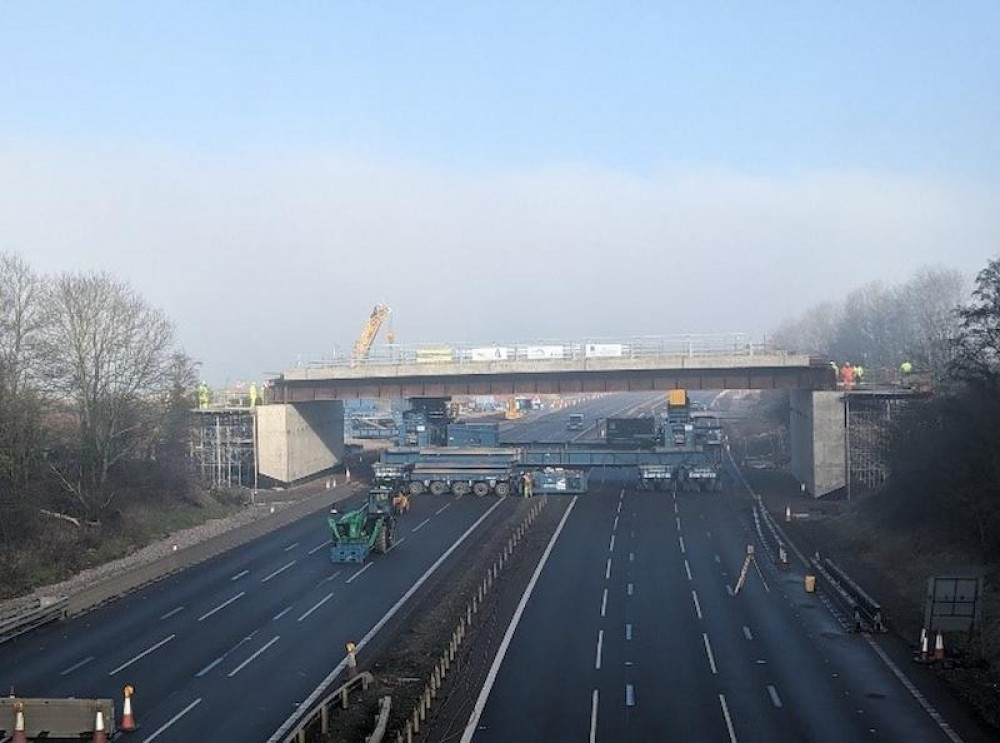 The A46 will be reduced to two lanes around Kenilworth from next week (image via WCC)