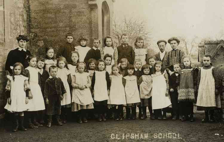 Clipsham School pupils in 1900