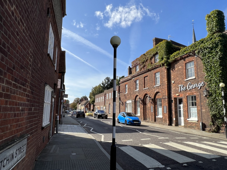 FILE PICTURE OF BALDOCK. Picture: Hitchin Street, Baldock. CREDIT: Letchworth Nub News 