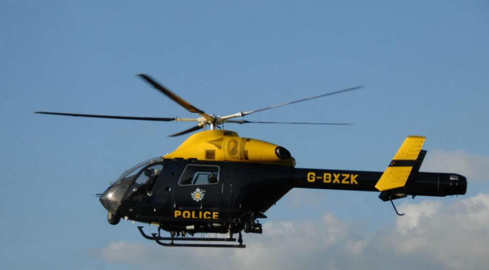 The Avon and Somerset Police helicopter (Photo: A&S Police) 