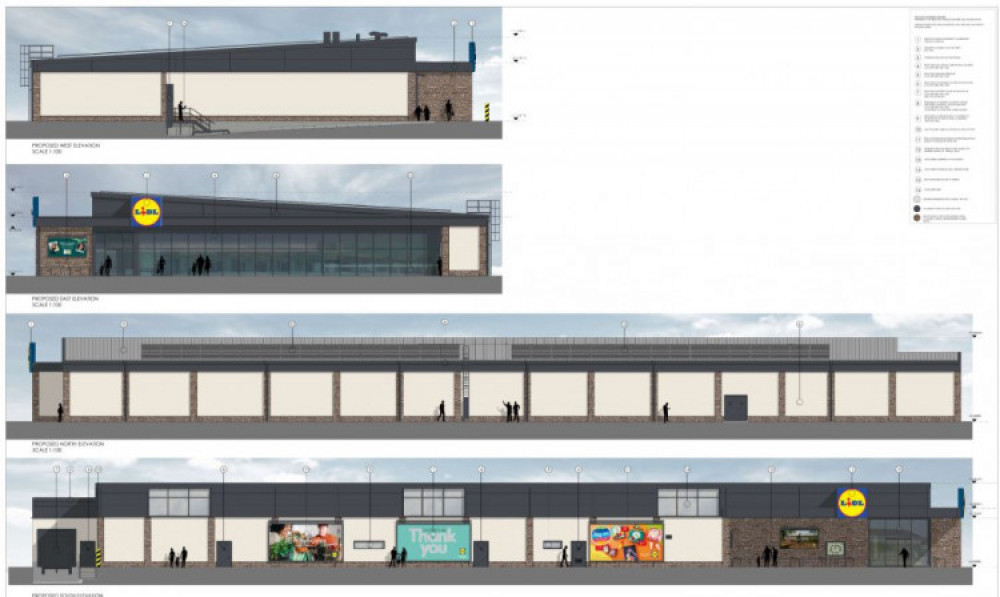 Lidl in Wells has closed - and will look like this when it opens early next year. (Photo: Frome Nub News) 