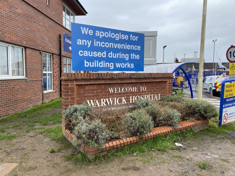 Lots of work is currently underway at Warwick Hospital (image by James Smith)