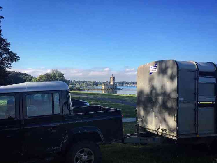 A Dingle Land Rover at Rutland Water. Courtesy of Jonathan Young - Rutland Water weddings, events and visitor services team leader