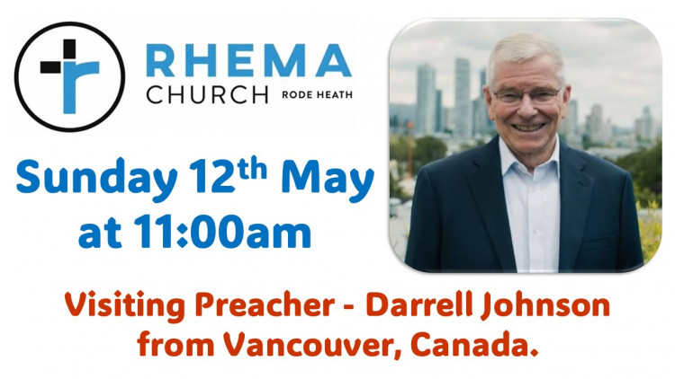 Darrell Johnson from Vancouver, Canada preaching at Rhema Church Rode Heath