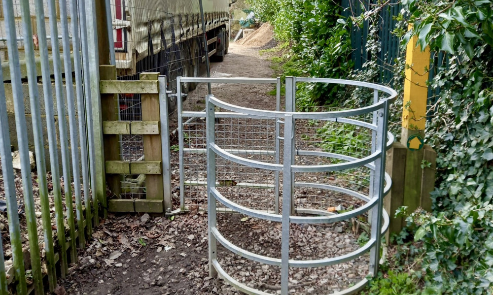 The path reaches Wainwright's Yard where it is shared with lorries. Photo: Supplied