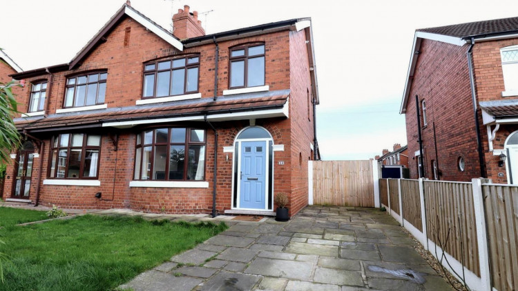 The three-bedroom Victorian home with no onward chain on Carlisle Street, Crewe (Nub News).