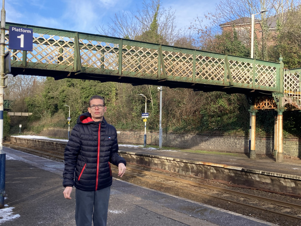 Local campaigner Nathaniel Yates responds to news of improvements to disability access at Reddish North Station (Image - Alasdair Perry)