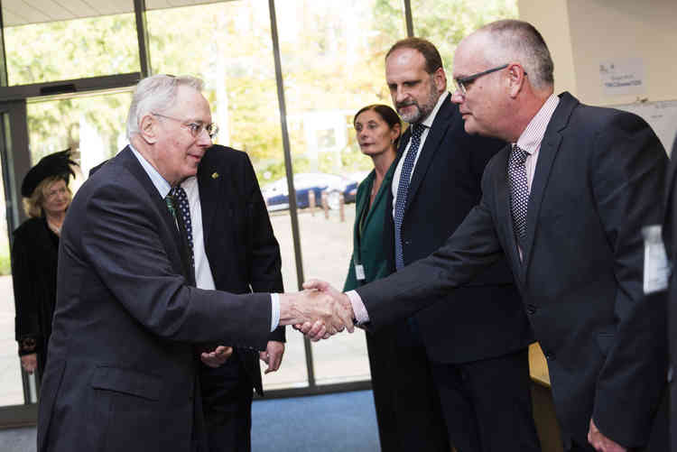 His Royal Highness arriving at Rutland County Council's King Centre