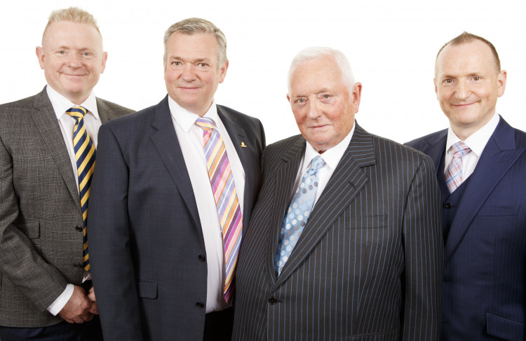 Swansway Motor Group Chairman and Directors (left to right): Peter Smyth, David Smyth, Michael Smyth, and John Smyth (Swansway Group).