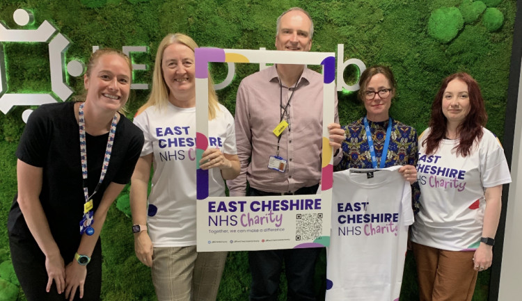 Left to right: Rowena Moores, Specialist Paediatric Dietitian, Kate Daly- Brown, Director of Nursing and Quality, John Hunter, Medical Director and Deputy Chief Executive, Rachel Wakefield, Executive Assistant and Charlotte Parker, Executive Assistant. 