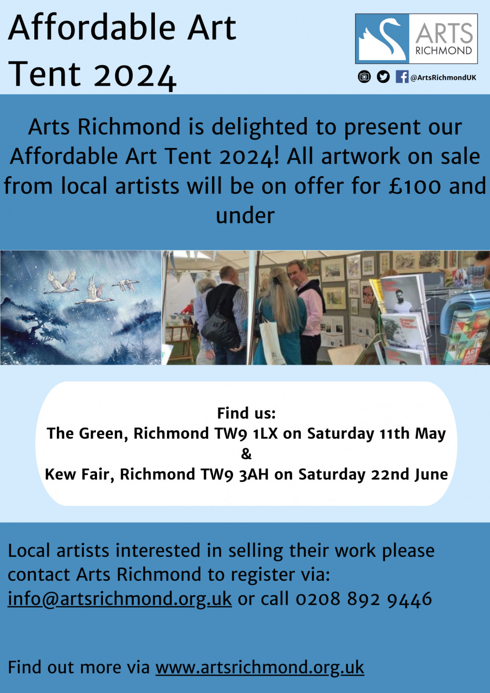 Arts Richmond Affordable Art Tent