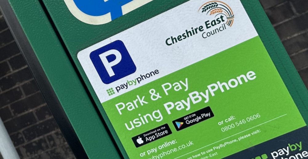 A Cheshire East pay and display machine in Macclesfield. (Image - Macclesfield Nub News)