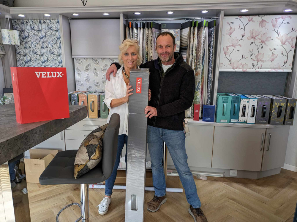 Tracy and Gary are now a supplier of Velux blinds. (Photo: Nub News)