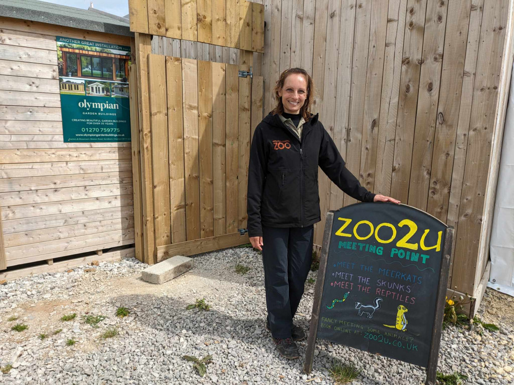 Zoo2U's Melissa Mews, who used to be based at Hall Farm in Alsager before moving the business to Holmes Chapel. (Photo: Nub News)